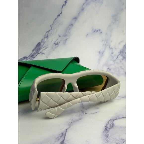 SALE! NEW Bottega Veneta BV1303S Ivory Braided Sunglasses $615 main image 3